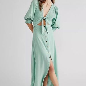 Free people Hearts of string maxi dress NWT